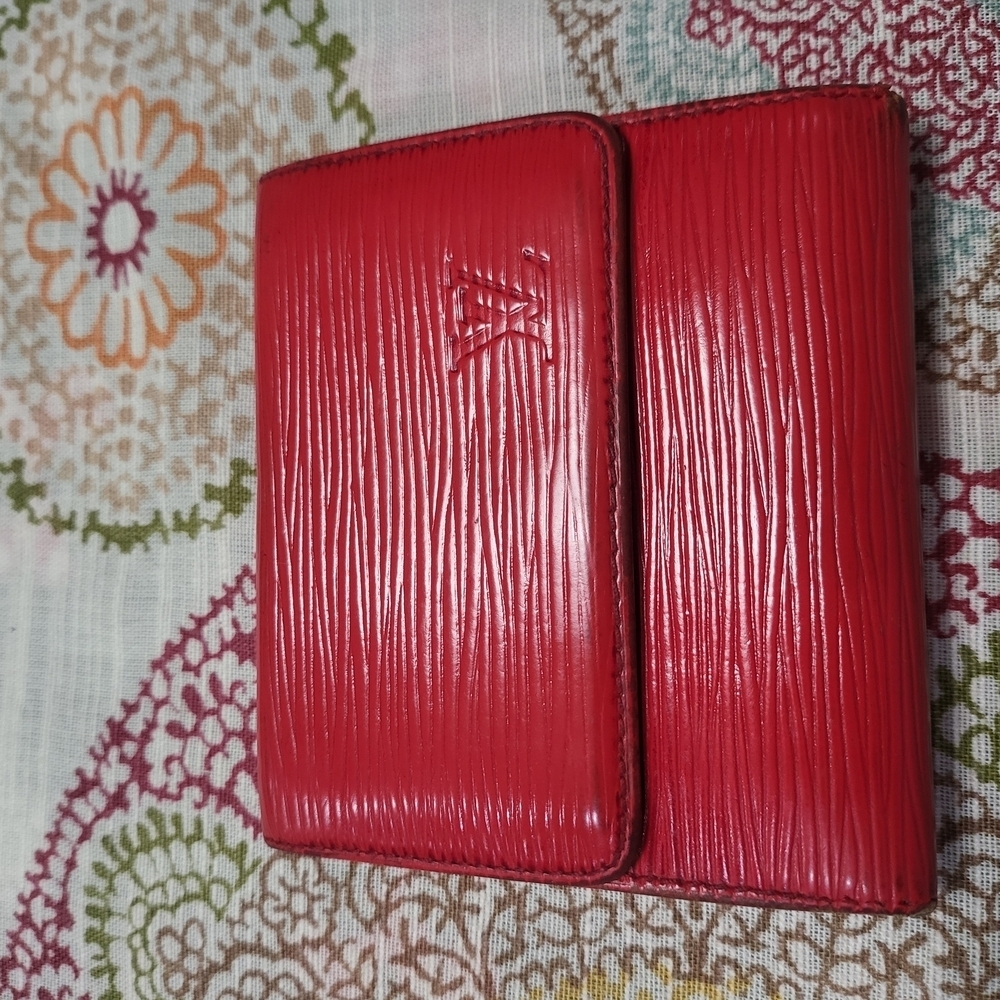 Louis Vuitton Red Epi Leather Wallet